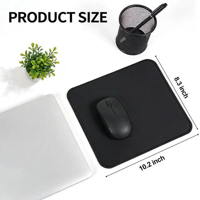 Alt view image 2 of 7 - 17 Pack Mouse Pads Bulk, Black Mouse Pads for Desk, Office and Laptop