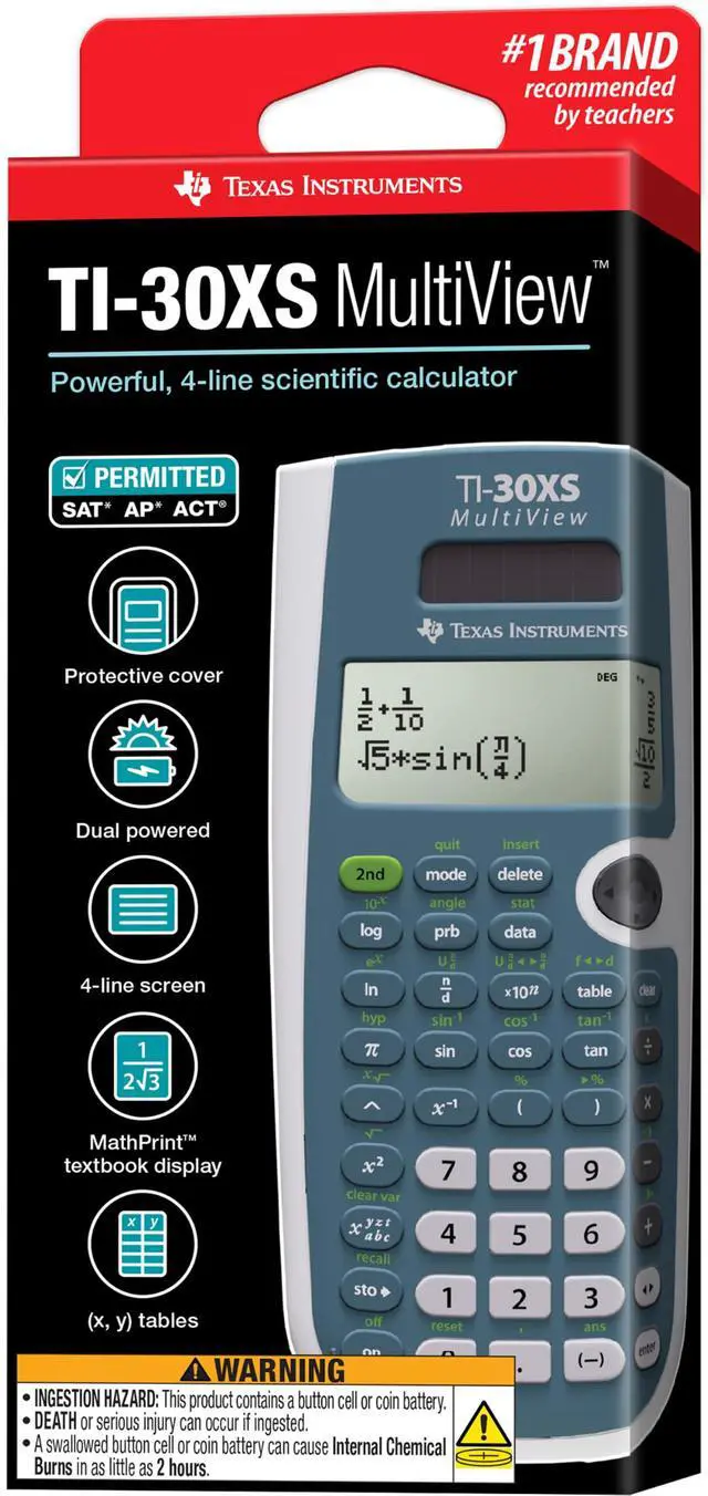 Alt view image 4 of 5 - TI-30XS MultiView Scientific Calculator