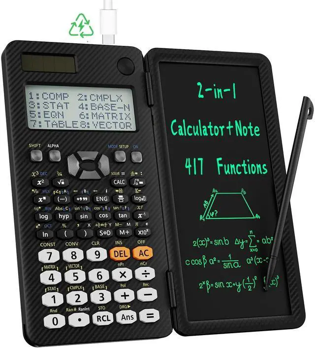 Main image of Scientific Calculator for Student 991ES with Notepad School Supplies