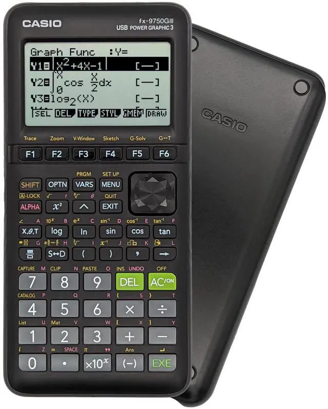 Main image of fx-9750GIII Graphing Calculator | Natural Textbook Display | Python Programming | Ideal for Exams, STEM & Advanced Math | Black