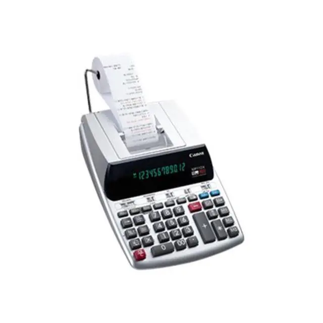Alt view image 6 of 6 - Office Products 2198C001 Canon MP11DX-2 Desktop Printing Calculator with Currency Conversion, Clock and Calendar