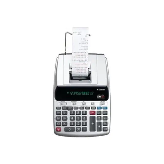 Alt view image 4 of 6 - Office Products 2198C001 Canon MP11DX-2 Desktop Printing Calculator with Currency Conversion, Clock and Calendar