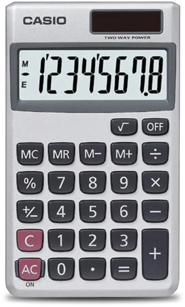 Main image of SL-300SV Standard Function Desktop Calculator | General Purpose | Large 8-Digit Display | Pocket Size | Basic Math Functions| Ideal for Home & Office