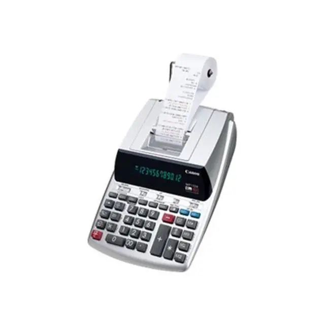 Alt view image 5 of 6 - Office Products 2198C001 Canon MP11DX-2 Desktop Printing Calculator with Currency Conversion, Clock and Calendar