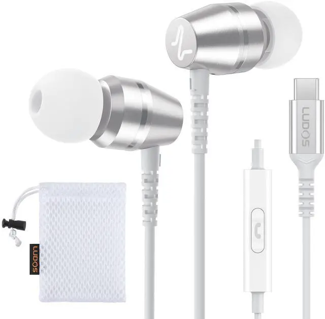 Main image of OMNITONE USB C Headphones for iPhone 17 16 15 Pro Max Plus Air iPad Pro, 5 Years Warranty, USB-C Earbuds for Samsung Galaxy S24 S23 Ultra S22 S21 FE S20 Z Flip 3 Fold 4, USB Type C Earphones