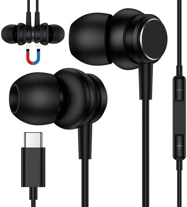 Main image of USB C Headphone Magnetic Earbuds for Samsung Galaxy S26 Ultra S26+ S25 S24