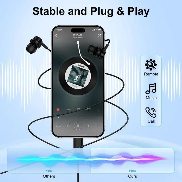 Alt view image 3 of 7 - USB C Headphone Magnetic Earbuds for Samsung Galaxy S26 Ultra S26+ S25 S24