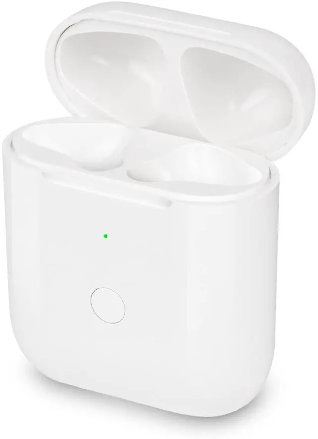 Main image of Wireless Charging Case Compatible with AirPods 1 & 2 Generation, Replacement Charger Case with Bluetooth Pairing Sync Button, White