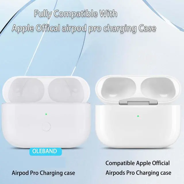 Alt view image 3 of 7 - Replacement for Airpods Pro 2&1 Charging Case:Easy to Pair Air pods Pro Earbuds with Pairing Button,Support Both Wired and Wireless Charging,for iPods Pro 1st/2nd Gen 1 Year Warranty(White)