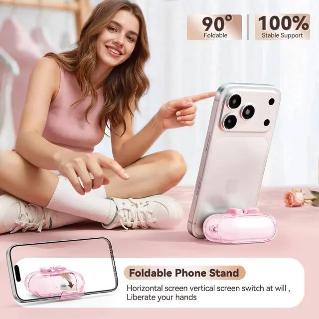 Alt view image 4 of 7 - for AirPods 4 Case Cover 2024-Clear Pink