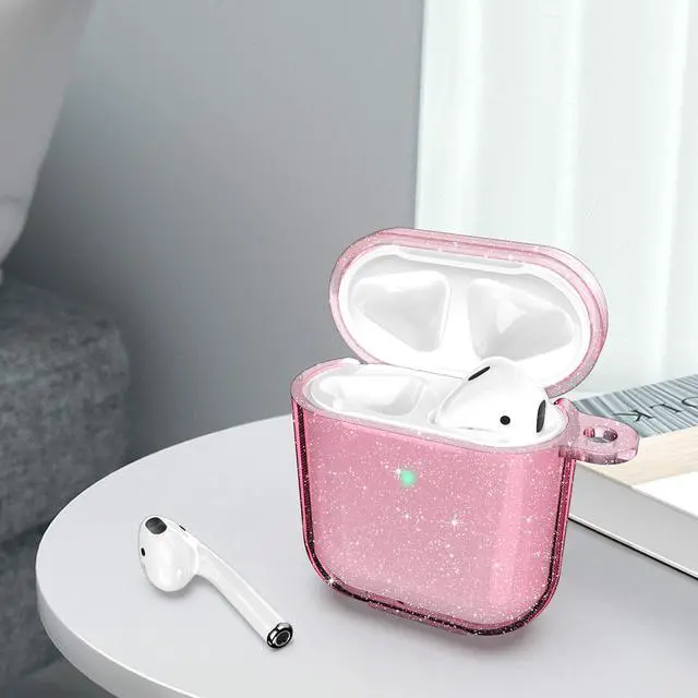 Alt view image 5 of 7 - Compatible with AirPods Case Cover, Pink Glitter