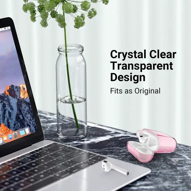 Alt view image 6 of 7 - Compatible with AirPods Case Cover, Pink Glitter