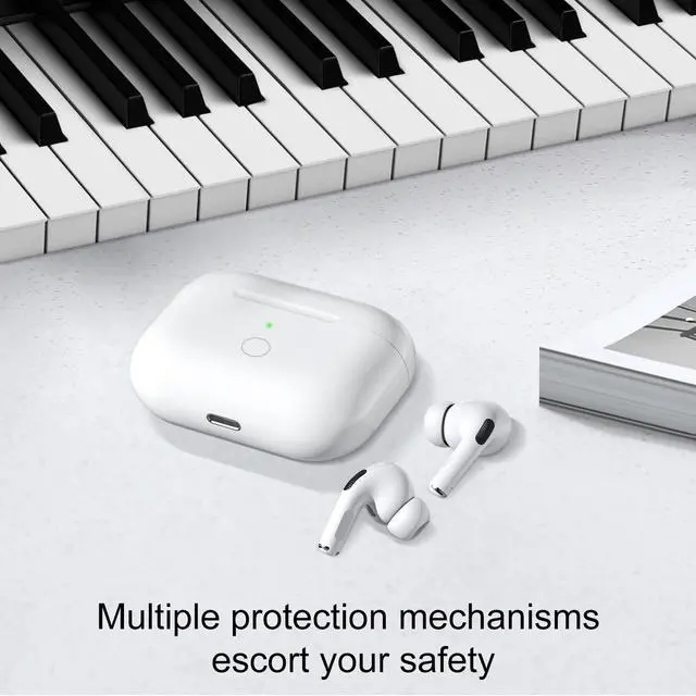 Alt view image 6 of 7 - Wireless Charging Case Compatible with Air Pod Pro 2nd & 1st Generation, Air Pod Pro 2 1 Charger Case Replacement with Bluetooth Pairing Sync Button