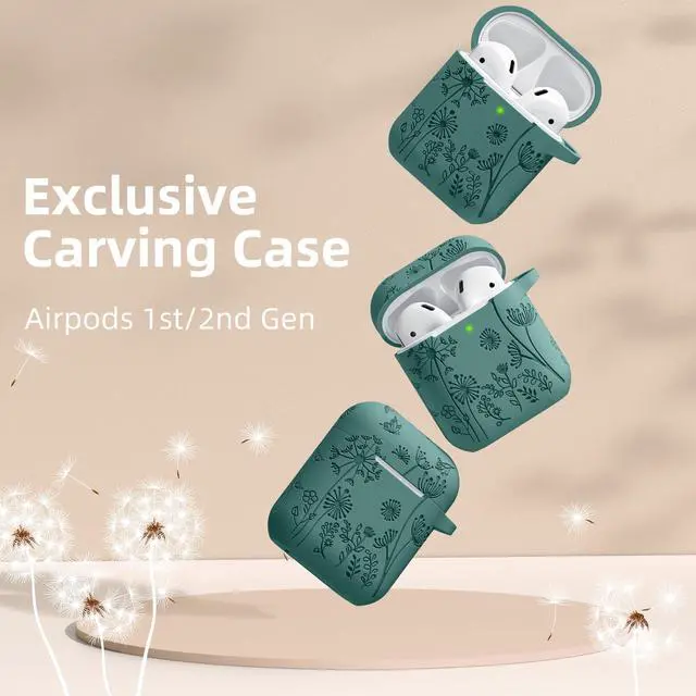 Alt view image 2 of 7 - for AirPod Case 2nd/1st Generation with Keychain for Women Girl