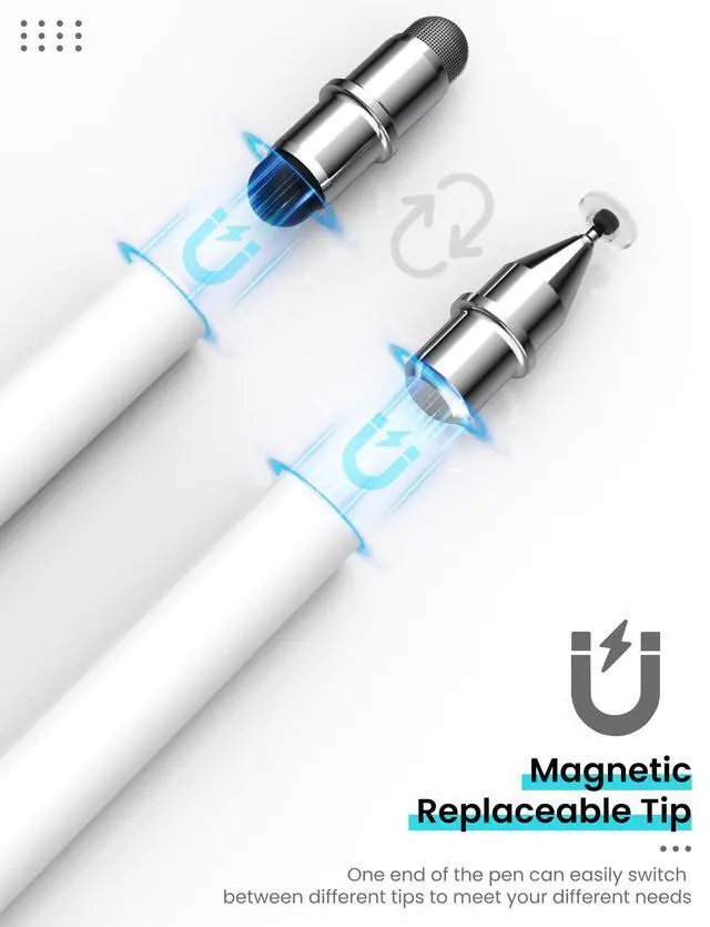 Alt view image 4 of 7 - Stylus Pen for Touchscreen, 3-in-1 Universal Tablet Pen