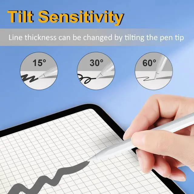 Alt view image 6 of 7 - Stylus Pen for iPad 2026-2018, 15 Mins Fast Charge Pencil for Apple iPad
