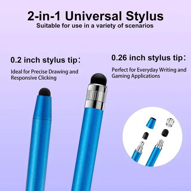 Alt view image 4 of 6 - Stylus Pen for Touchscreen, 6pcs Stylus Pen for iPad iPhone Android