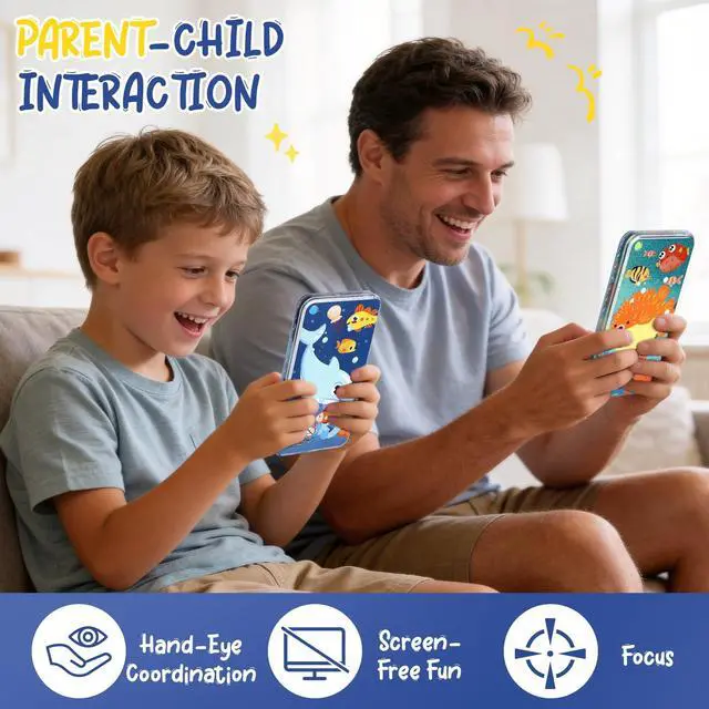 Alt view image 7 of 7 - 12 Pack Handheld Water Games for Kids, Water Ring Toss Handheld Games Under the Sea Party Favors Goodie Bag Stuffers Classroom Rewards for Boys Girls, Stress-Relief Car Games Travel Toys