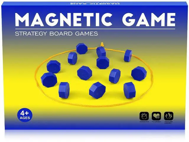Main image of Magnetic Chess Game with Full-Size Stones, Puzzle Strategy Games