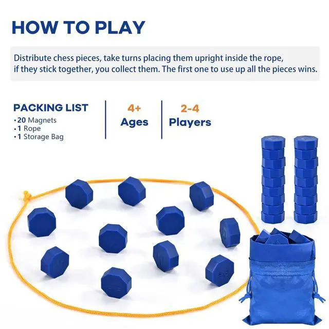 Alt view image 5 of 6 - Magnetic Chess Game with Full-Size Stones, Puzzle Strategy Games