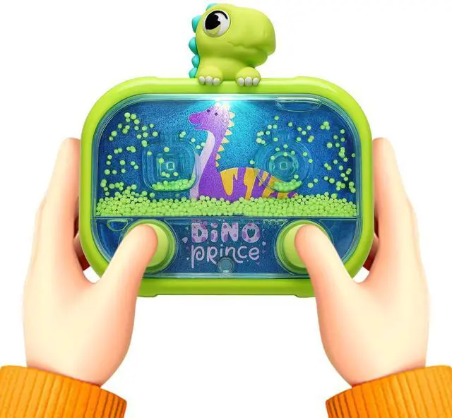 Main image of Handheld Water Game with Light Water Ball Target Toy for Kids Ages 3+, Retro Fidget, Screen-Free Car Travel Game, Road Trip, Airplane, Portable Autism Gift