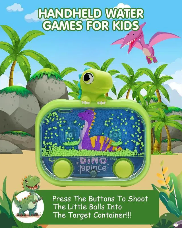 Alt view image 2 of 7 - Handheld Water Game with Light Water Ball Target Toy for Kids Ages 3+, Retro Fidget, Screen-Free Car Travel Game, Road Trip, Airplane, Portable Autism Gift