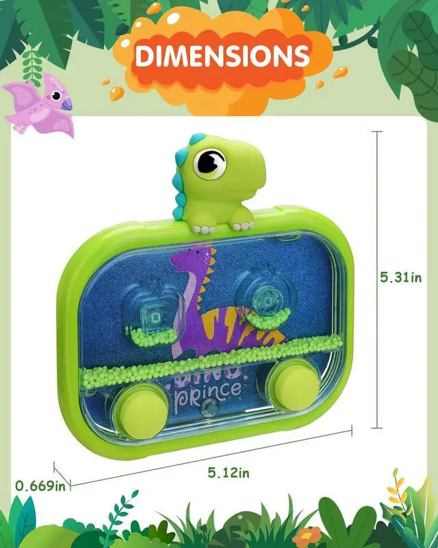Alt view image 3 of 7 - Handheld Water Game with Light Water Ball Target Toy for Kids Ages 3+, Retro Fidget, Screen-Free Car Travel Game, Road Trip, Airplane, Portable Autism Gift