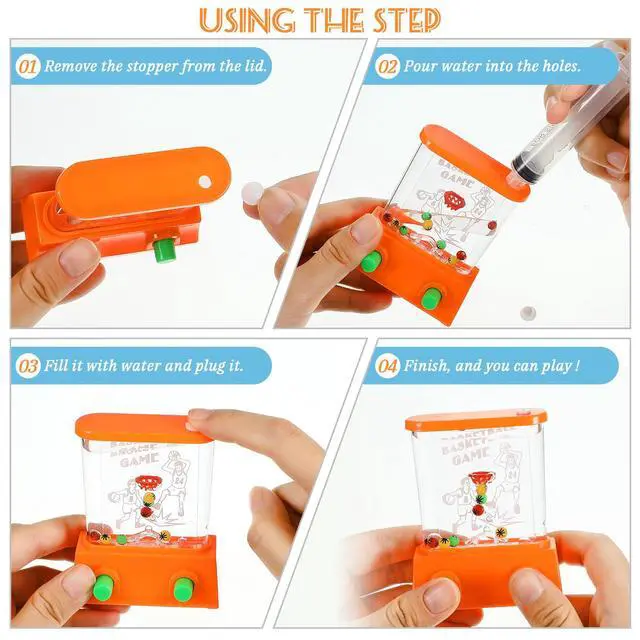 Alt view image 3 of 7 - 4 Pieces Water Games Handheld for Kid Small Retro Waterful Ring Toss Handheld Game Birthday Goodie Bags Stuffers School Classroom Prize Reward Pastime Car Toy Fidget for Boy Girl(Lovely Style)