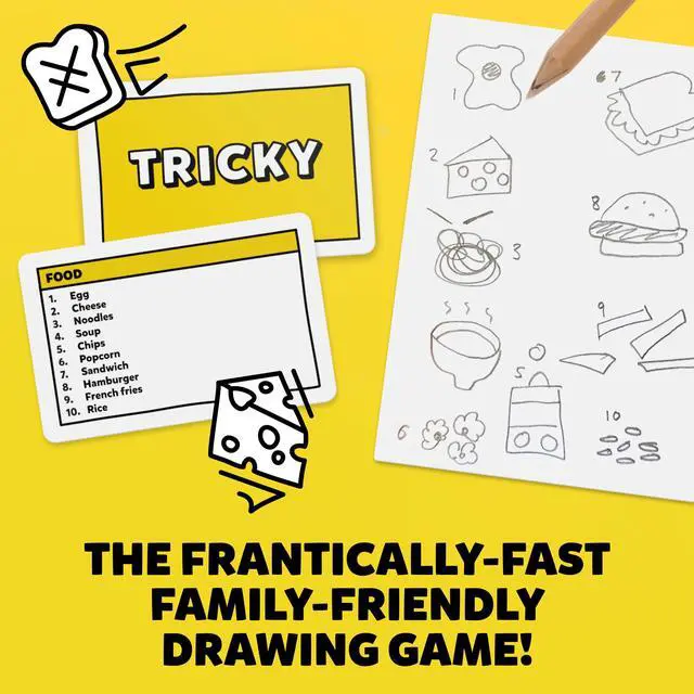 Alt view image 3 of 6 - Six Second Scribbles: The frantically Fast and fantastically Fun Drawing Game | A Family Friendly Party Game for Children, Teens and Adults (New Edition)
