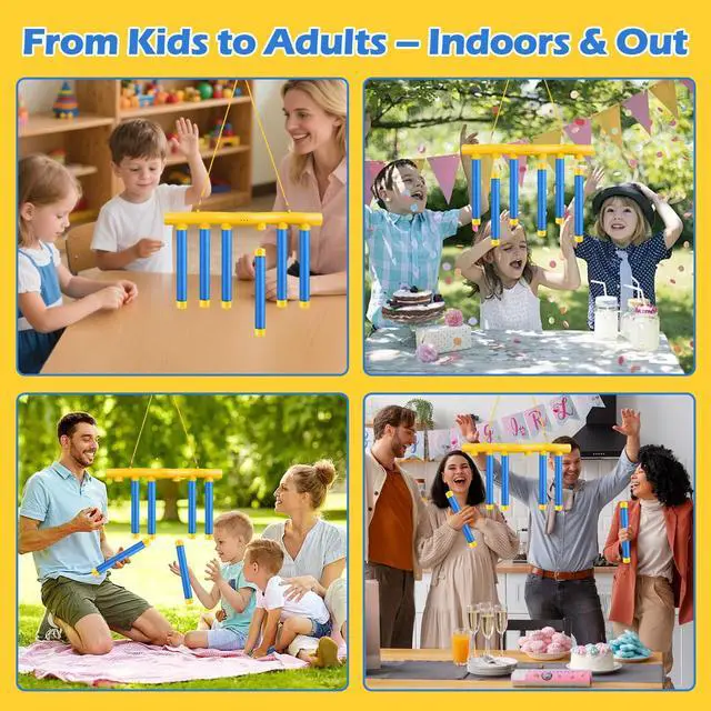 Alt view image 5 of 7 - Reflective Drop Stick Challenge Game - Hand-Eye Coordination Reflex Trainer with 3 Speed Modes - Fun Catching Sticks Game for All Ages (Blue)