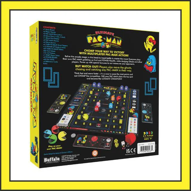 Alt view image 5 of 7 - Ultimate PAC-MAN Board Game - Retro Arcade Classic! - Official Licensed - 2-4 Players, Ages 8+