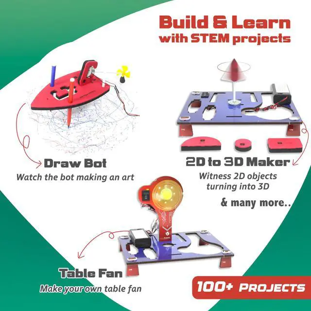 Alt view image 3 of 7 - 100+STEM Robotics Gift Kits for Ages 6-10-13 Boys Girls