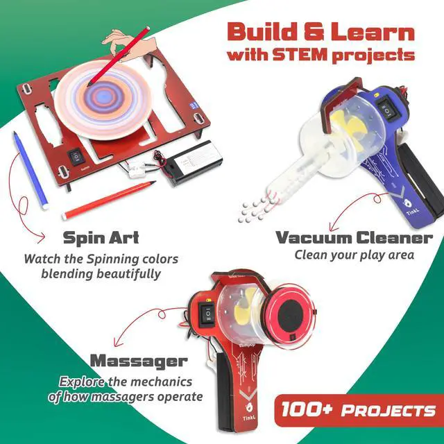 Alt view image 2 of 7 - 100+STEM Robotics Gift Kits for Ages 6-10-13 Boys Girls