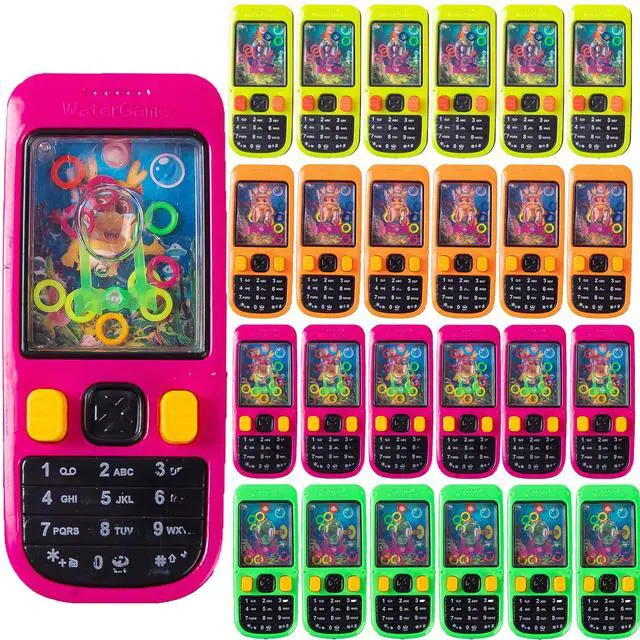 Main image of 24 Pack Handheld Water Ring Games for Kids Party Favors
