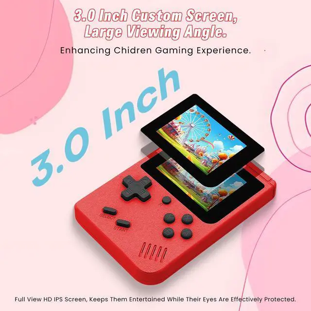 Alt view image 3 of 7 - Handheld Game Console Pre-Installed 400 Video Games Portable Retro Console