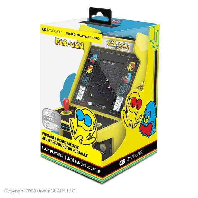 Alt view image 4 of 5 - Pac-Man Micro Player Pro: 6.8" Handheld Game, Arcade Classics