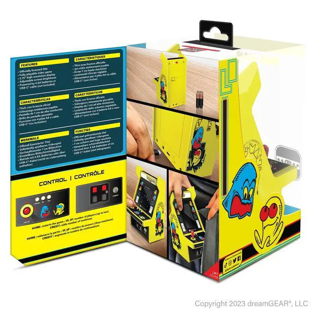 Alt view image 5 of 5 - Pac-Man Micro Player Pro: 6.8" Handheld Game, Arcade Classics
