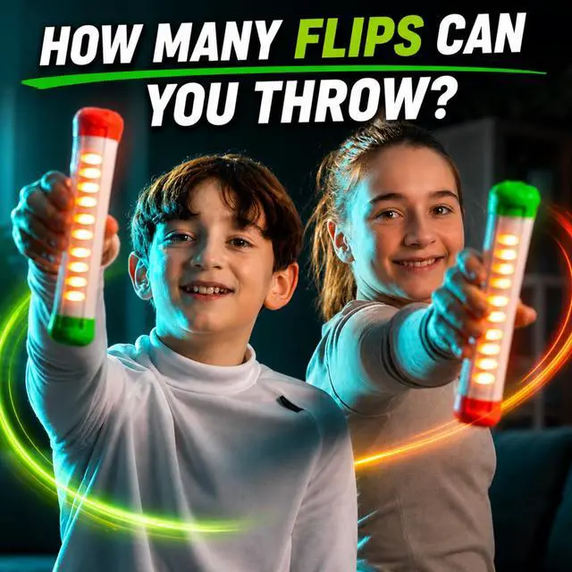 Alt view image 5 of 7 - How Many Flips can You Throw? | Electronic Flip Challenge Game | Auto-Counting Skill Toy for Kids, Teens & Adults | 10 Games Each with a High Score to Beat | Fun Gift & Party Game Ages 8+