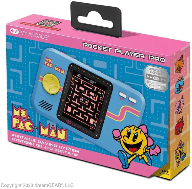 Main image of Ms. Pac-Man Pocket Player: Portable Retro Game, 2.8" Screen