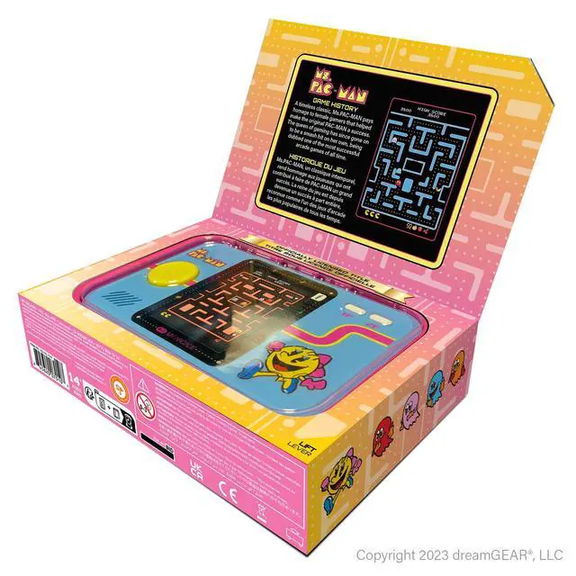 Alt view image 4 of 5 - Ms. Pac-Man Pocket Player: Portable Retro Game, 2.8" Screen