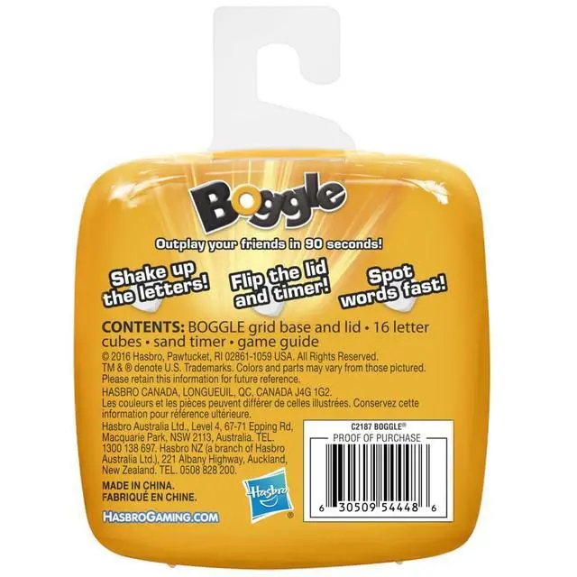 Alt view image 4 of 4 - Boggle Classic Game | Word Search Games | Ages 8+ | 1 or More Players | Portable Travel Size | Fun Family Dice Games for Adults and Kids