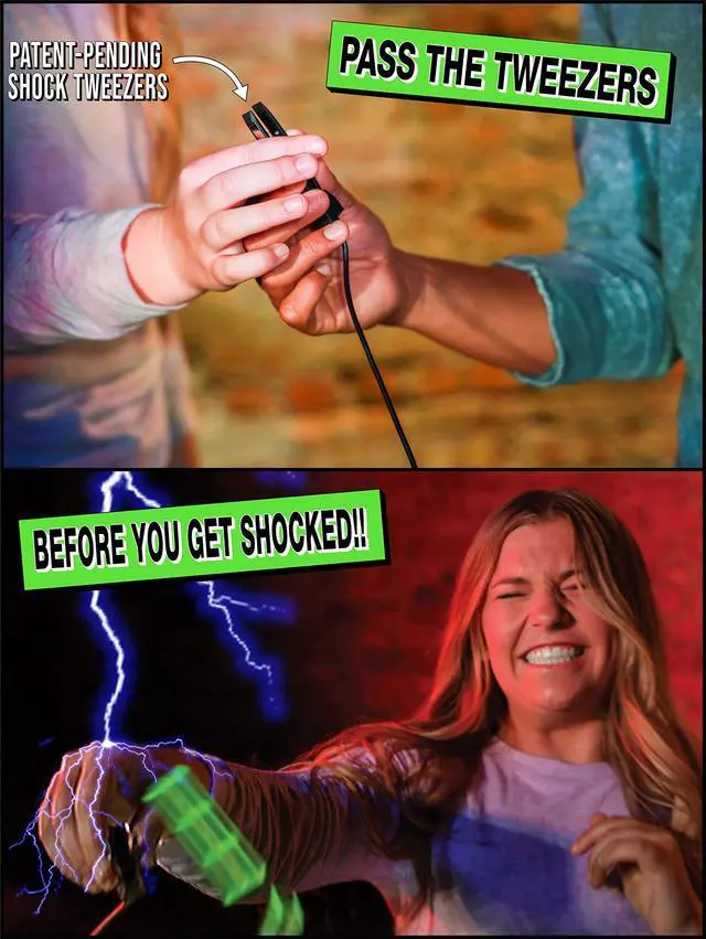 Alt view image 4 of 7 - ShiZap! Electric Shock Stacking Block Party Game with LED Music Base