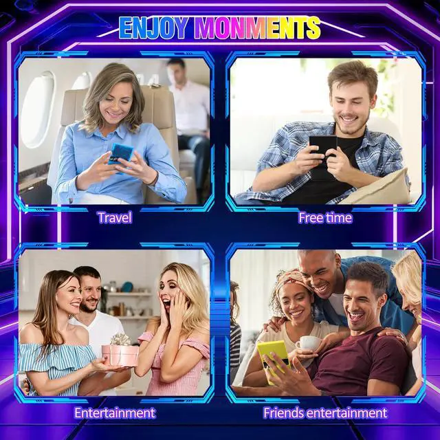 Alt view image 6 of 7 - DC40V Retro Handheld Game Console with 4.0" IPS Sreen 20,000+ Classic Games