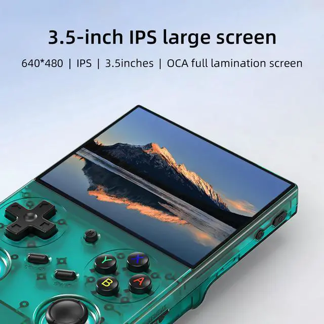 Alt view image 3 of 7 - Retro Handheld Game Console,Portable Game with 3.5 Inch IPS Screen,with 64G TF Card Pre-Installed 4353 Games Supports 5G WiFi Bluetooth HDMI and TV Output 35XXPRO