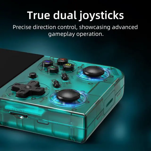Alt view image 6 of 7 - Retro Handheld Game Console,Portable Game with 3.5 Inch IPS Screen,with 64G TF Card Pre-Installed 4353 Games Supports 5G WiFi Bluetooth HDMI and TV Output 35XXPRO