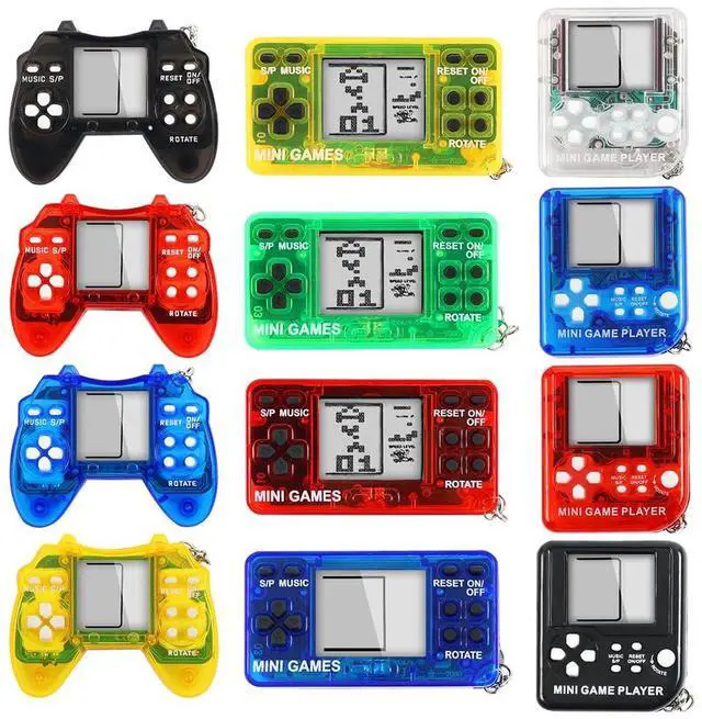Main image of 12pcs Video Game Party Favors, Mini Gaming Party Favors, Video Game Keychains, 8-bit Handheld, Birthday Party Supplies for Kids, Return Gifts for Birthday Party Decorations Supplies