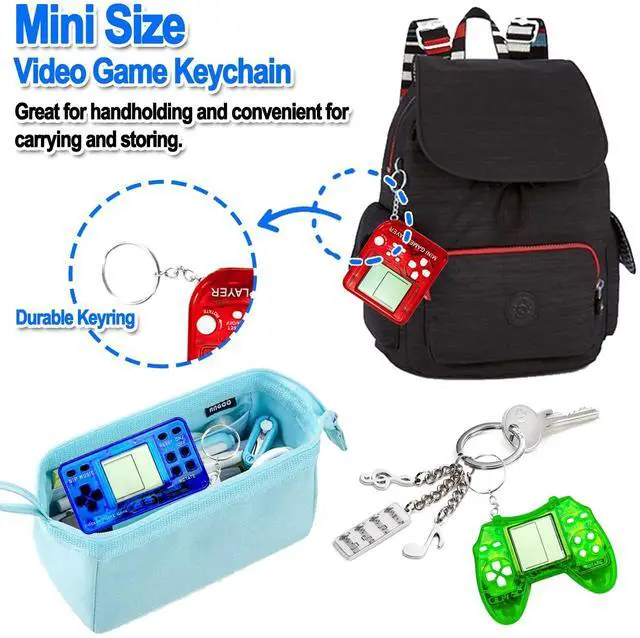 Alt view image 4 of 7 - 12 Pcs Video Game Party Favors for Kids, Mini Video Game Keychain as Return Gifts for Birthday Party, Classroom Prizes, Goodies Bags Stuffer