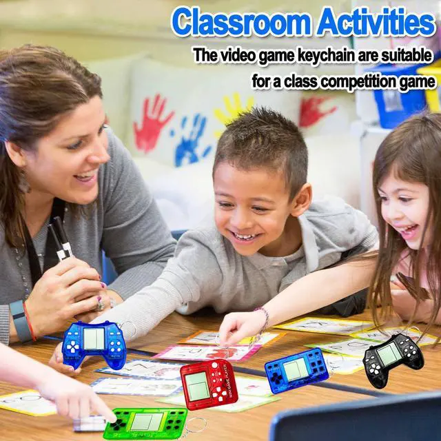 Alt view image 6 of 7 - 12 Pcs Video Game Party Favors for Kids, Mini Video Game Keychain as Return Gifts for Birthday Party, Classroom Prizes, Goodies Bags Stuffer