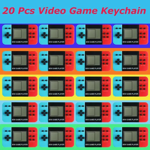 Alt view image 3 of 7 - 20 Video Game Party Favors for Kids,Video Game Keychain Party Birthday Supplies,Goodies Bags Stuffer,Carnival Prizes,Treasure Box Toys