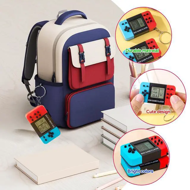 Alt view image 4 of 7 - 20 Video Game Party Favors for Kids,Video Game Keychain Party Birthday Supplies,Goodies Bags Stuffer,Carnival Prizes,Treasure Box Toys